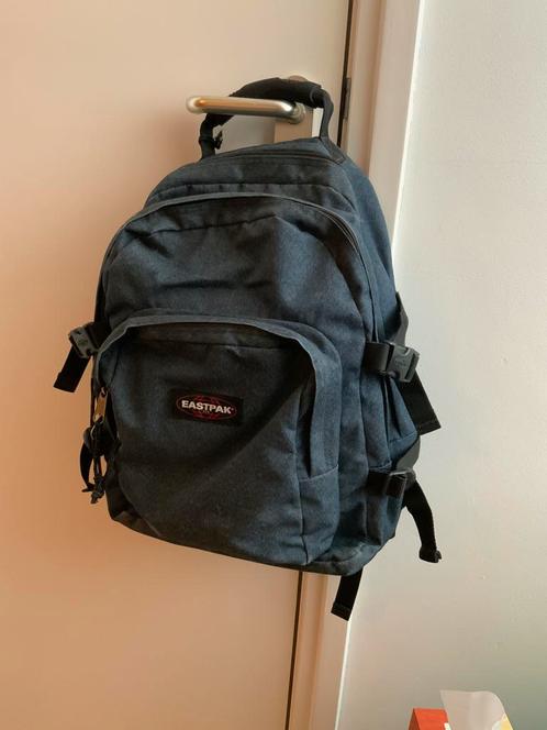 Eastpack rugzak met 3 vakken. Kleur denim., Sieraden, Tassen en Uiterlijk, Tassen | Schooltassen, Gebruikt, Rugtas, Blauw, Ophalen of Verzenden