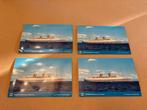 4 briefkaarten H.A.L. s.s. Nieuw Amsterdam, Ophalen of Verzenden, Nieuw, Kaart, Foto of Prent