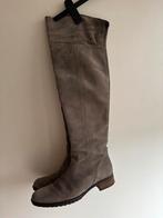 Gabor suède overknee laarzen in taupe mt 40 zgan, Kleding | Dames, Schoenen, Verzenden, Zo goed als nieuw, Bruin, Hoge laarzen
