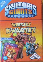 kwartet van Skylanders Giants met extra grote kaarten, Verzamelen, Speelkaarten, Jokers en Kwartetten, Ophalen of Verzenden, Zo goed als nieuw