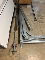 Witte sectionaal garagedeur/poort, Ophalen, Kunststof, 120 cm of meer, Garagedeur