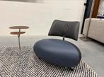 Nieuw Leolux pallone fauteuil Blauw grijs leer design stoel
