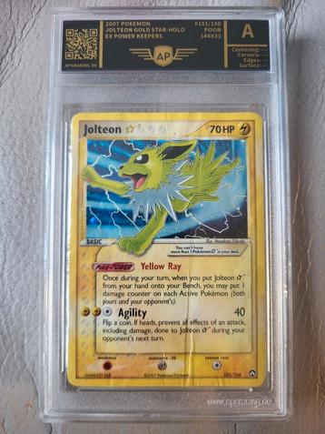 Pokemon Jolteon Gold star 101/108 AP graded A Authantic beschikbaar voor biedingen