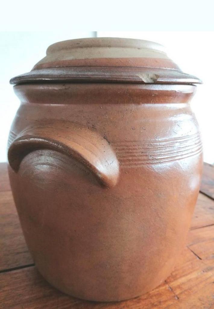 Oude, gebruikte, gres pot voor inmaken, Antiek en Kunst, Antiek | Keramiek en Aardewerk, Ophalen