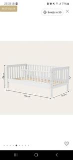 Petite amelie peuterbed, Kinderen en Baby's, Kinderkamer | Bedden, Ophalen of Verzenden, Zo goed als nieuw, 140 tot 160 cm, 70 tot 85 cm