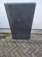 4 Fauteuils stoelen leer J.J.M. Vegter en T.T. Deurvorst, Ophalen, Gebruikt, 50 tot 75 cm, Leer