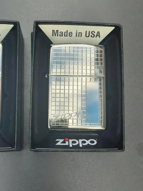 Zippo Checkerboard, Verzamelen, Rookartikelen, Aanstekers en Luciferdoosjes, Zo goed als nieuw, Aansteker, Ophalen