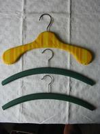 3 Retro kleerhangers met skai leer bekleed en draaibare haak, Huis en Inrichting, Woonaccessoires | Kapstokken, Minder dan 100 cm