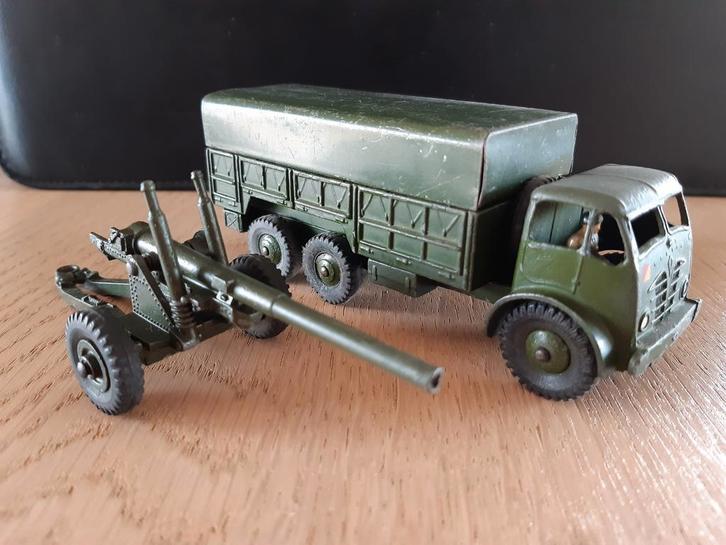 Dinky Toys Army 622 Foden 10-Ton Army Truck + 692, Hobby en Vrije tijd, Modelauto's | 1:43, Gebruikt, Auto, Dinky Toys, Ophalen of Verzenden
