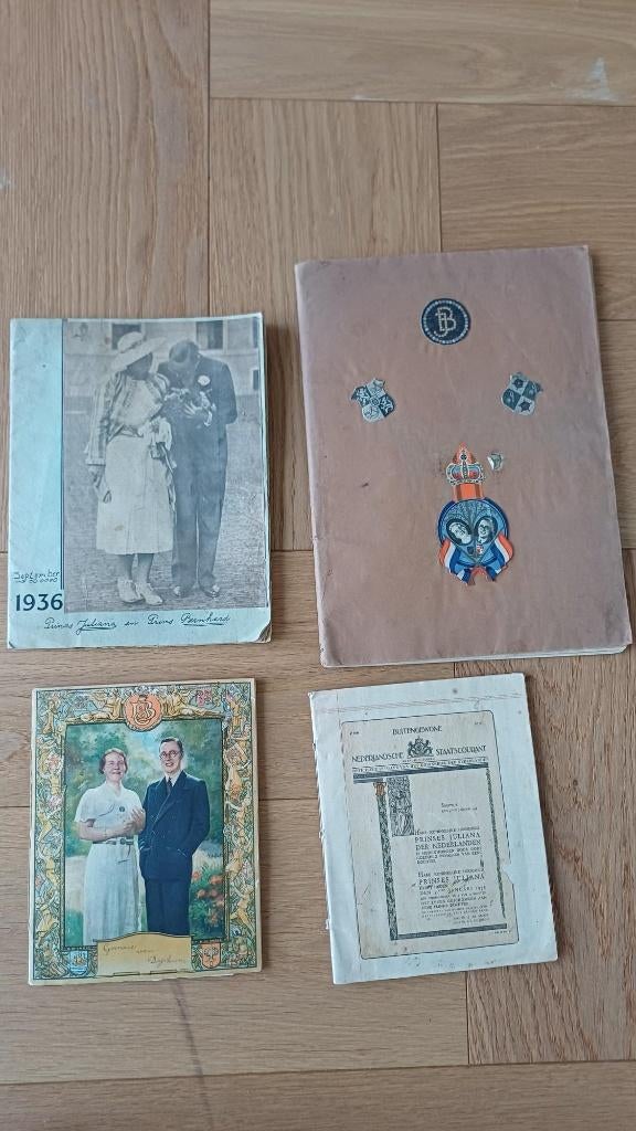 Plakboeken prinses Juliana 1936, Verzamelen, Koninklijk Huis en Royalty, Ophalen of Verzenden, Gebruikt, Nederland, Overige typen