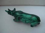 Malachiet neushoorn, Verzamelen, Mineralen en Fossielen, Ophalen of Verzenden, Mineraal