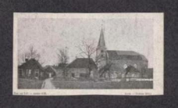 Kalenderplaatje Holten Kerk Boerderijen 1910.