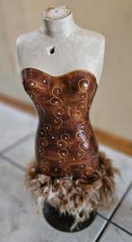 Torso decoratie handgeschilderd veren, Ophalen of Verzenden