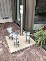 Nieuwe set roestvrijstalen tuinlampen, Tuin en Terras, Ophalen, Minder dan 50 watt, Staande lamp, Nieuw