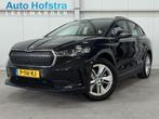 Skoda Enyaq iV 60 1STE-EIGEN. 1/2-LEER CAMERA TREKHAAK, Auto's, Skoda, Automaat, Achterwielaandrijving, Gebruikt, Zwart