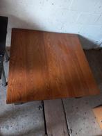 Prachtige salontafel / bijzettafel massief eikenhout blad !, Ophalen, 50 tot 100 cm, 50 tot 100 cm, Zo goed als nieuw