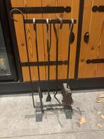 Open haard set, Huis en Inrichting, Haarden, Ophalen of Verzenden, Zo goed als nieuw, Vrijstaande haard, Houthaard