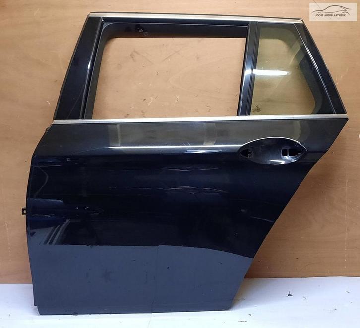 Portier deur BMW 5-serie Touring F11 v.a 2010 Black Saphir, Auto-onderdelen, Carrosserie en Plaatwerk, Deur, BMW, Achter, Links