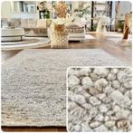 Wol robuust - Nero zand  gemêleerd vloerkleed - fotoshoot, Ophalen, Crème, 150 tot 200 cm, 200 cm of meer