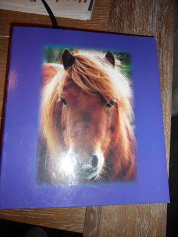 Paarse multomap met paardenhoofd beschikbaar voor biedingen