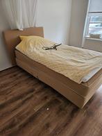 Mooi 1 persoonsbed bed, Ophalen, 90 cm, Eenpersoons, Bruin