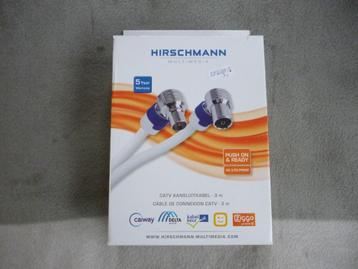 antenne kabel coaxkabel hirschmann 3 m NIEUW beschikbaar voor biedingen