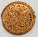 2,5 Dollars 1893 USA Antieke Munt Amerika Zeldzaam Token Nep, Postzegels en Munten, Munten | Amerika, Ophalen of Verzenden, Noord-Amerika