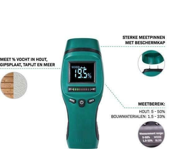 Te Huur: Professionele Vochtmeter – Accuraat & Betrouwbaar, Doe-het-zelf en Verbouw, Meetapparatuur, Zo goed als nieuw, Vocht of Vloeistof