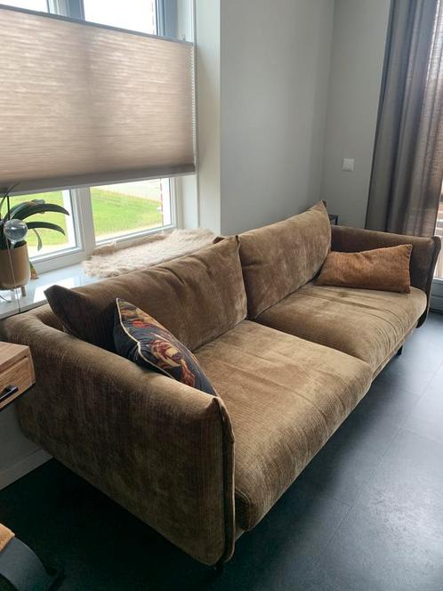 Mooie 2,5 zitbank te koop velours/fluweel, Huis en Inrichting, Banken | Sofa's en Chaises Longues, Zo goed als nieuw, 200 tot 250 cm