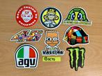 Stickers Valentino Rossi Monster Energy 46 AGV motor coureur, Ophalen of Verzenden