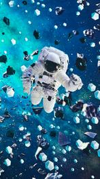 Tricot astronaut paneel deel, Hobby en Vrije tijd, Stoffen en Lappen, 120 cm of meer, Nieuw, Ophalen of Verzenden, Katoen