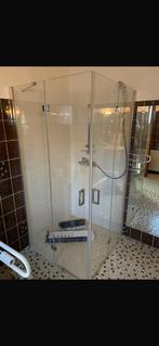 Douchecabine met glazen wanden 97 cm breed, Huis en Inrichting, Badkamer | Complete badkamers, Ophalen, Zo goed als nieuw, Met douche
