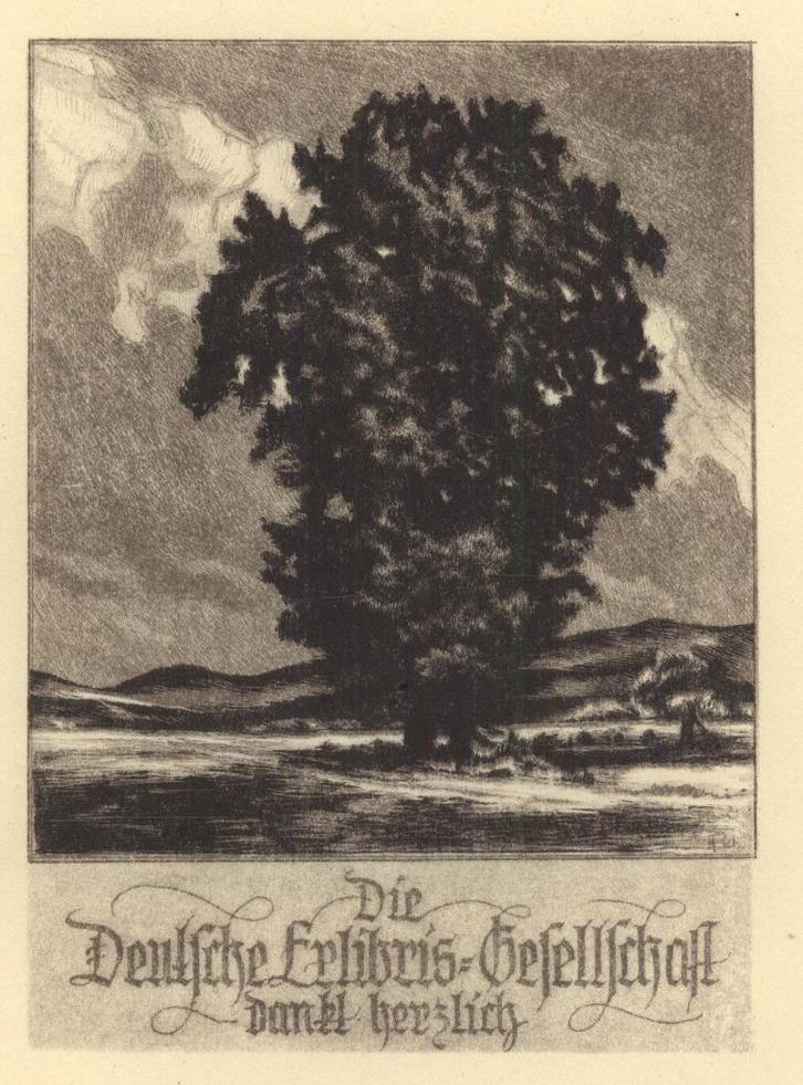 2098 Ex Libris Duitsland : Hans Schaefer, z.j., Antiek en Kunst, Kunst | Etsen en Gravures, Verzenden