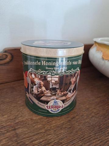 Vintage Honingwafels Blik van Woltje's beschikbaar voor biedingen