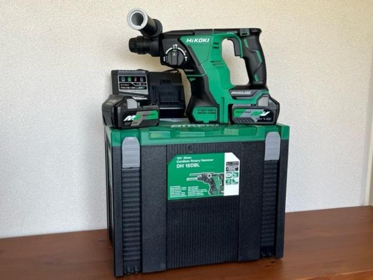 Hikoki accu SDS boormachine DH18DBL 18 Volt, Doe-het-zelf en Verbouw, Gereedschap | Boormachines, Nieuw, Boormachine, Klopboormechanisme
