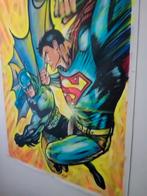 BATMAN EN SUPERMAN SCHILDERIJ, Ophalen of Verzenden