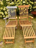 2 Sunyard Country Deckchairs - Prima Staat, Ophalen of Verzenden, Gebruikt, Hout, Verstelbaar