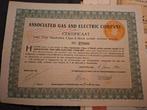 Gas en Electric  Aandelen en Obligaties, Postzegels en Munten, Aandelen en Waardepapieren, Ophalen of Verzenden, Voor 1920, Aandeel
