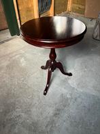 Mahonie bijzettafel, Huis en Inrichting, Ophalen, Gebruikt, Klassiek, Rond