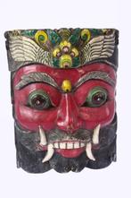 Houtsnijwerk groot totem hoofd indiaas? maat: h39 b31d21 cm, Antiek en Kunst, Ophalen of Verzenden