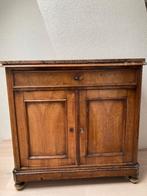 Antiek kastje met marmer bovenblad, Huis en Inrichting, Ophalen, Gebruikt, Minder dan 150 cm, Minder dan 100 cm