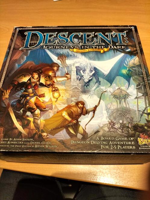 Descent second edition, Hobby en Vrije tijd, Gezelschapsspellen | Bordspellen, Zo goed als nieuw, Ophalen of Verzenden