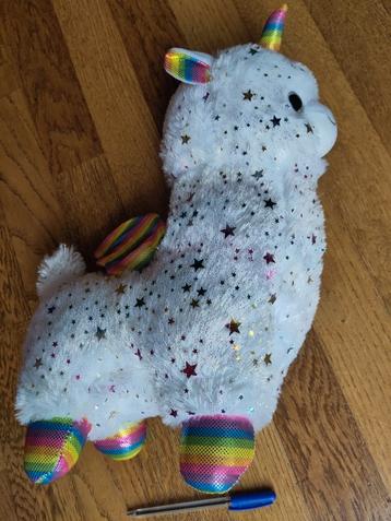 Unicorn lama / eenhoorn lama knuffel - 40 cm hoog beschikbaar voor biedingen