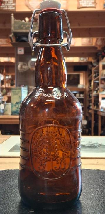 Grolsch bierfles, beugelfles uit 1962, kun je zien aan logo. beschikbaar voor biedingen