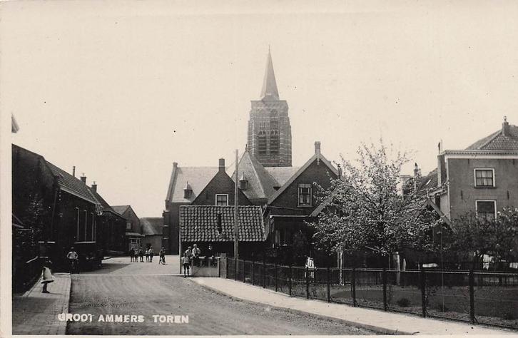 JL768 Groot Ammers Toren 1920-30, Verzamelen, Ansichtkaarten | Nederland, Ongelopen, Zuid-Holland, 1920 tot 1940, Verzenden