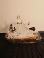 Kerststukje kerststuk eland op houtblok NIEUW, Ophalen of Verzenden, Nieuw