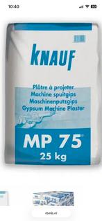 Halve zak Knauf MP75 spuitgips, Doe-het-zelf en Verbouw, Ophalen, Gebruikt, Overige typen