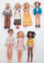 Vintage 7x Sunshine Family Barbie poppen jaren '70 Mattel, Verzamelen, Poppen, Ophalen of Verzenden, Gebruikt, Pop