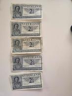 vijf briefjes van 2,5 gulden.Juliana 1949, Postzegels en Munten, Bankbiljetten | Nederland, Ophalen of Verzenden, 5 gulden