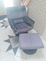 Stoel-Fauteuil Leolux met Hocker, Huis en Inrichting, Fauteuils, Gebruikt, Ophalen